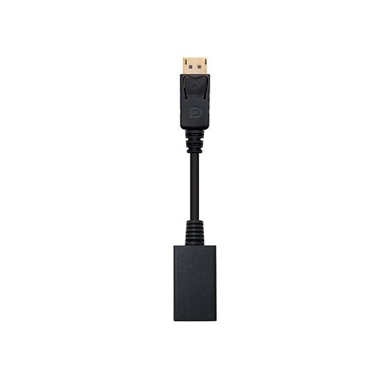 ADAPTADOR DISPLAYPORT A HDMI NANOCABLE MACHO-HEMBRA 15CM NEGRO