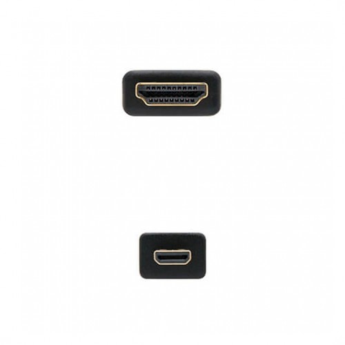 CABLE MICRO HDMI TIPO D A HDMI TIPO A NANOCABLE / MACHO-MACHO/ ALTA VELOCIDAD/ NEGRO