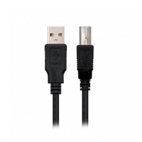 CABLE IMPRESORA NANOCABLE USB-A 2.0 A USB-B 2.0 1M NEGRO MACHO-MACHO