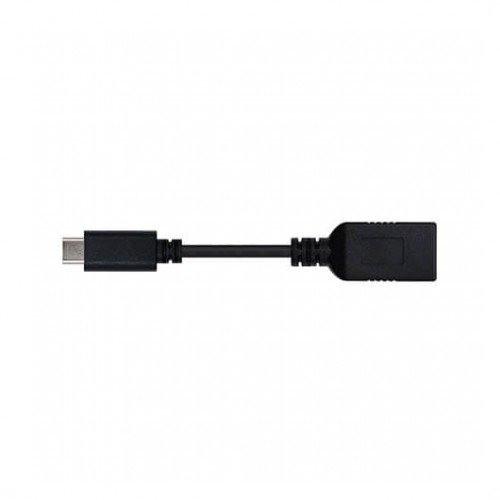 CABLE OTG USB TIPO A 3.1 A USB TIPO C 3.1 NANOCABLE 15CM/ HEMBRA-MACHO/ NEGRO