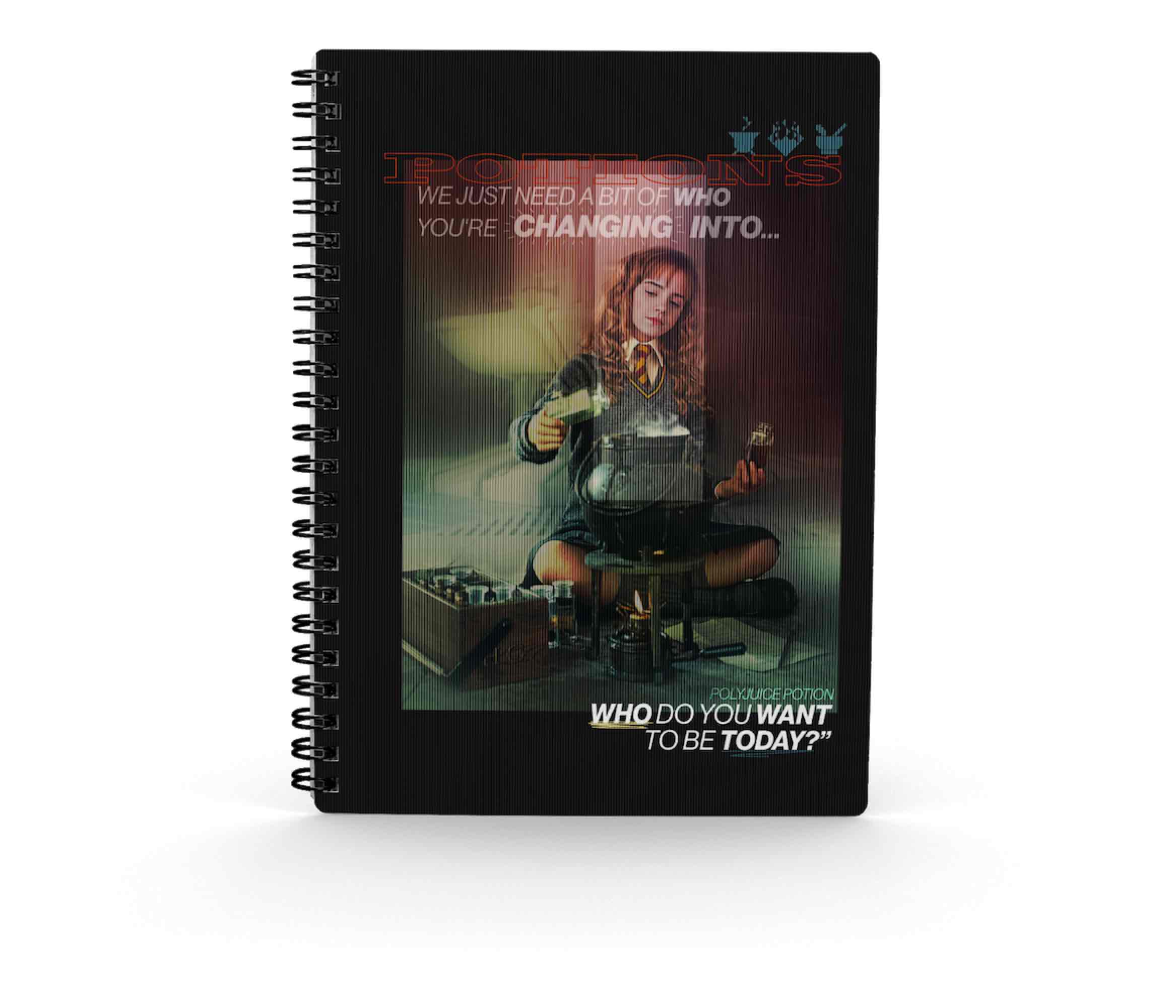 LIBRETA EFECTO 3D SD TOYS HARRY POTTER HERMIONE POCIONES