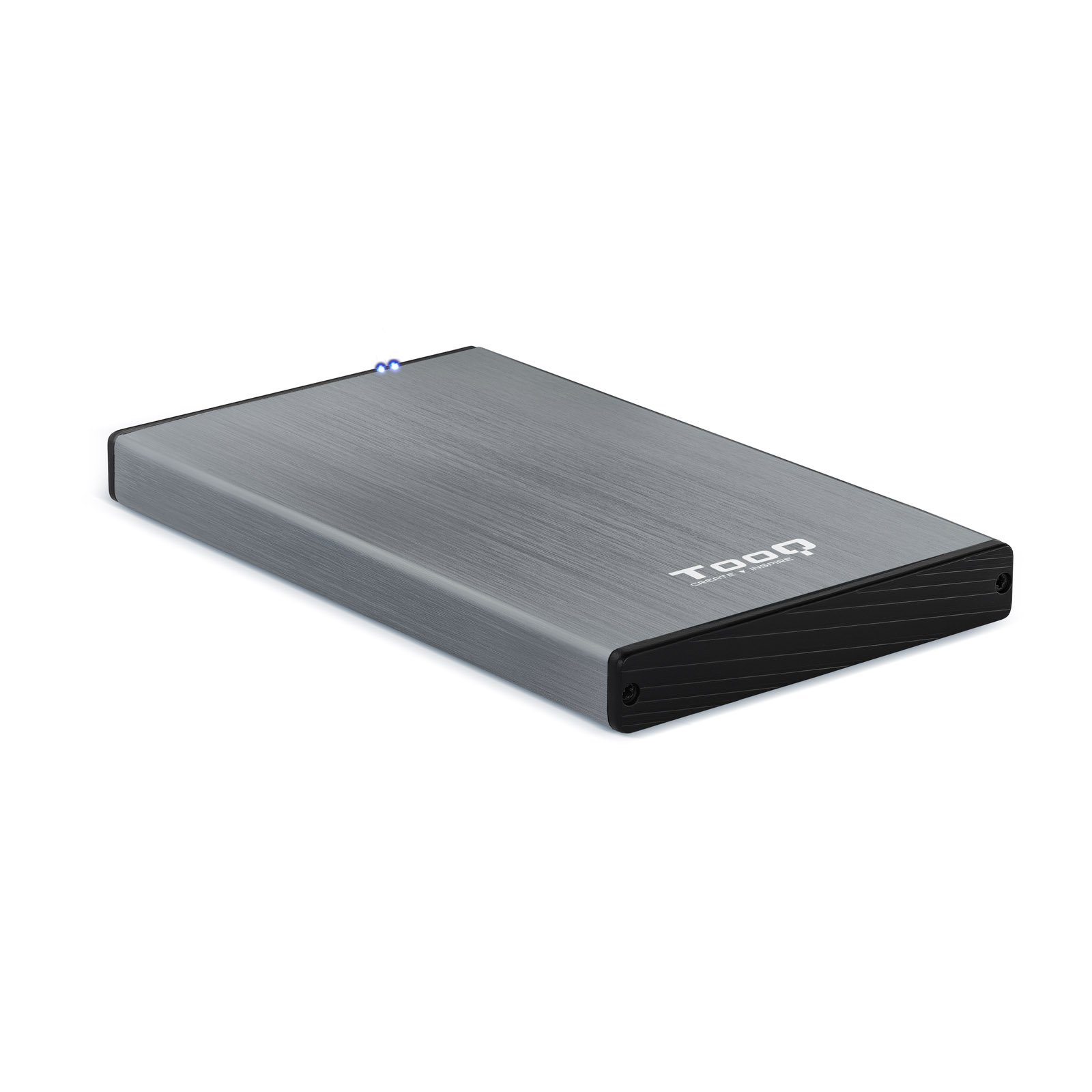 CAJA EXTERNA TOOQ TQE-2527G PARA HHD/SSD 2.5" 9.5MM SATA USB 3.0 GRIS