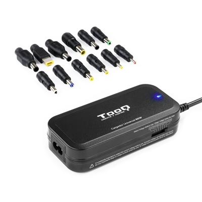 CARGADOR PORTATIL UNIVERSAL TOOQ TQLC-90BS02M 90W 1 X USB 12C NEGRO