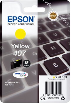 CARTUCHO TINTA EPSON 407 AMARILLO