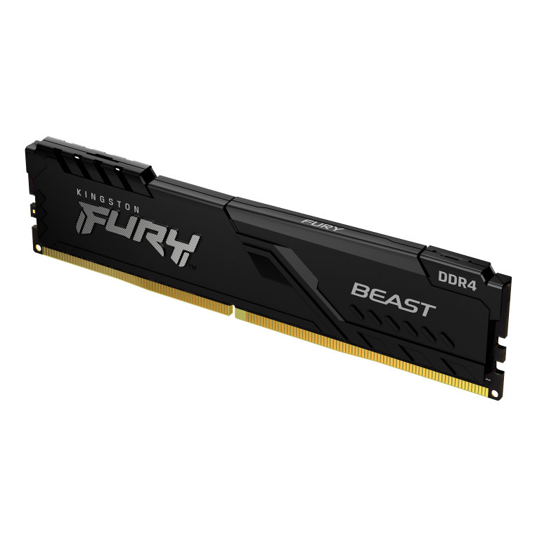 MEMORIA RAM DDR4 32GB 2X16GB KINGSTON / 3200MHZ / PC4-25600 / FURY BEAST / NEGRO