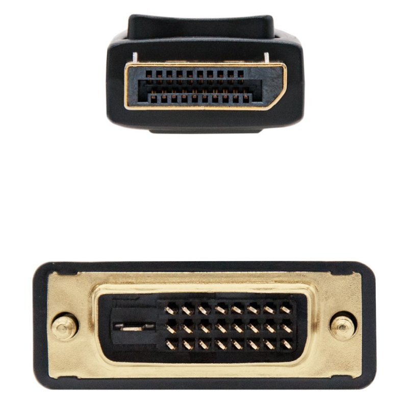 CABLE DISPLAYPORT A DVI NANOCABLE 2M NEGRO/ MACHO-MACHO