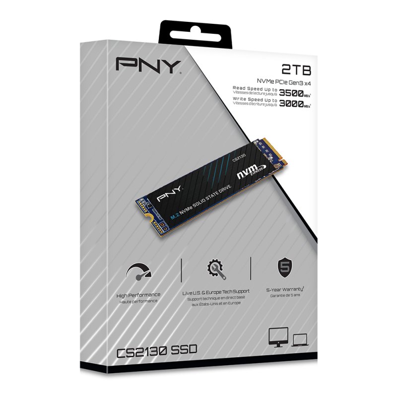 DISCO DURO INTERNO SSD PNY 2TB M.2 PCIE NVME CS2130