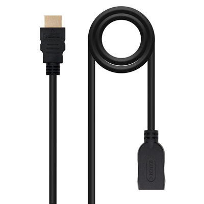 CABLE HDMI 2.0 NANOCABLE 3M/ MACHO-HEMBRA/ NEGRO