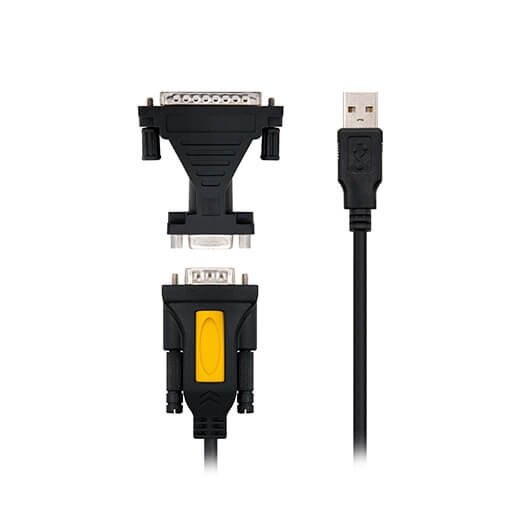CABLE CONVERSOR NANOCABLE USB-A A RS232 1.8M/ MACHO-MACHO/ INCLUYE ADAPTADOR DB9(H) A DB25(M)