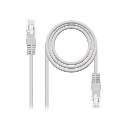 LATIGUILLO CABLE RED UTP CAT5E RJ45 NANOCABLE 15M/ MACHO-MACHO/ GRIS