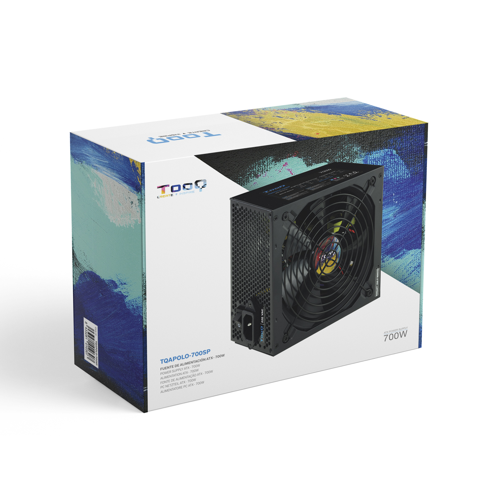 FUENTE ALIMENTACION TOOQ TQAPOLO-700SP ATX 700W