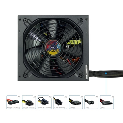 FUENTE ALIMENTACION TOOQ TQAPOLO-750SP ATX 750W