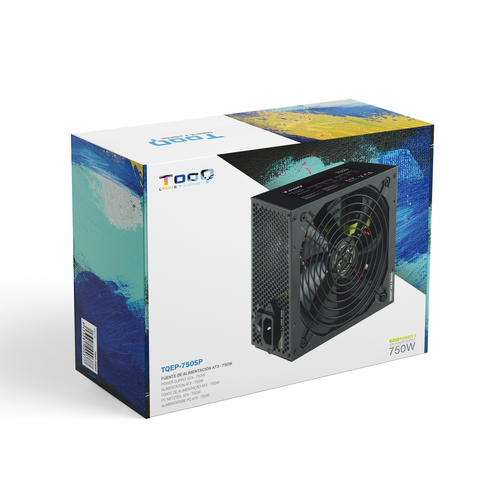 FUENTE ALIMENTACION TOOQ TQAPOLO-750SP ATX 750W