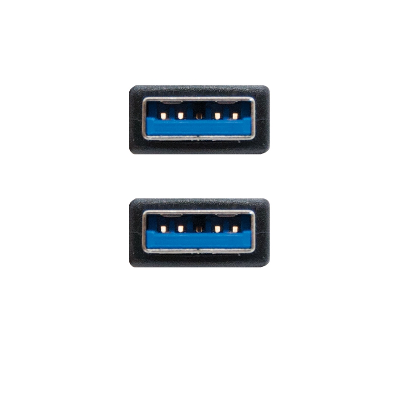 CABLE USB 3.0 TIPO A NANOCABLE 1M/ MACHO-MACHO/ NEGRO