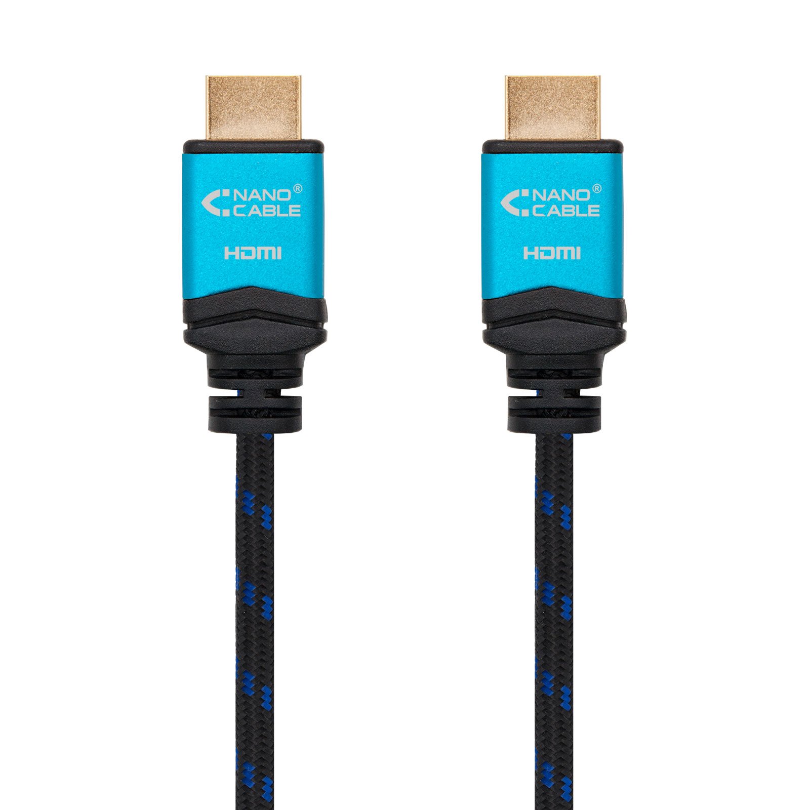 CABLE HDMI 2.0 NANOCABLE 4K 0.5M/ MACHO-MACHO/ NEGRO