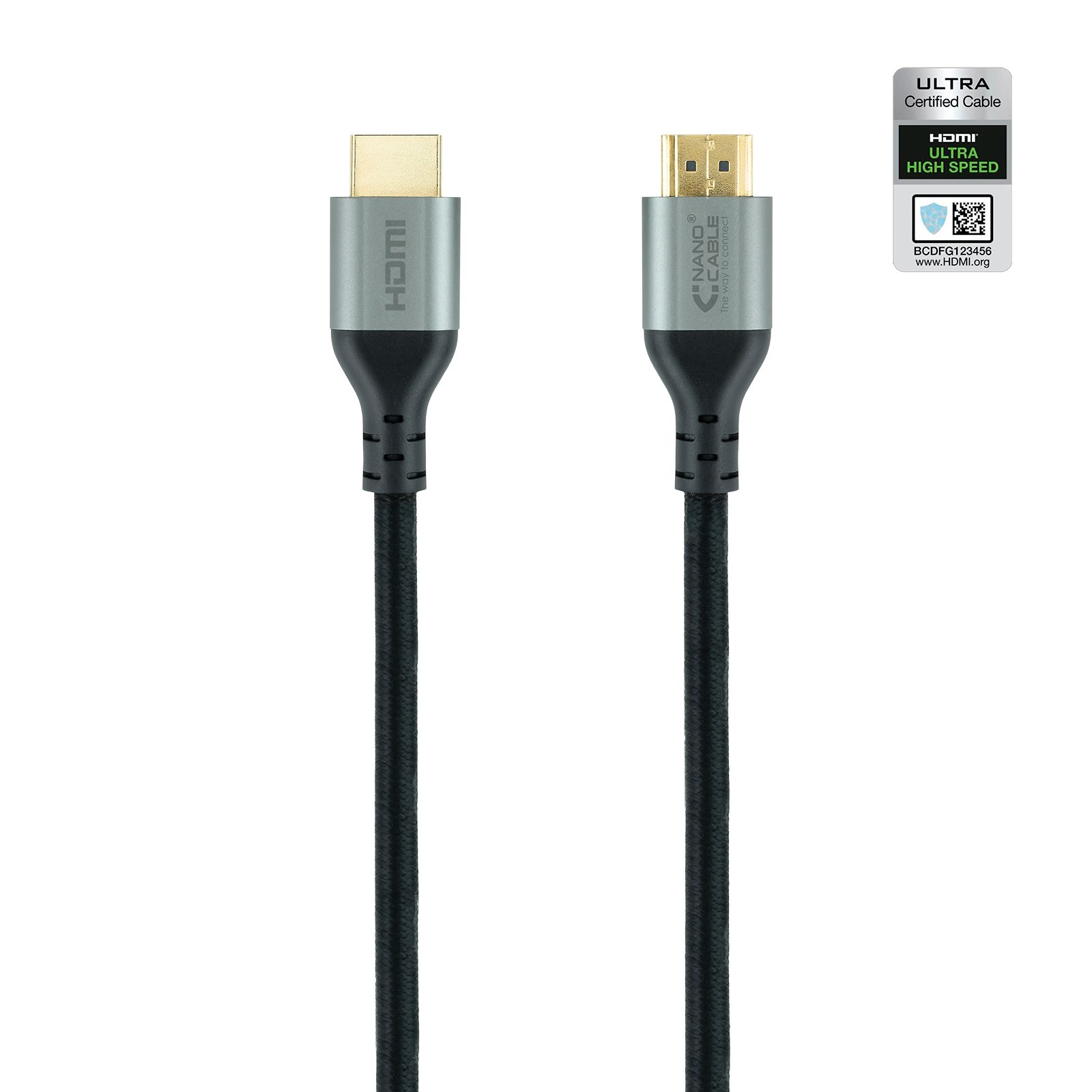 CABLE HDMI 2.1 NANOCABLE 1M/ MACHO-MACHO/ NEGRO