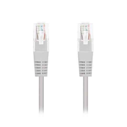 CABLE RED NANOCABLE LATIGUILLO RJ45 UTP CAT6 15M GRIS