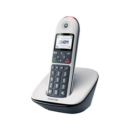 TELEFONO INALAMBRICO DECT DIGITAL MOTOROLA CD5001 BLANCO/ PANTALLA RETROILUMINADA/ TECLAS GRANDES