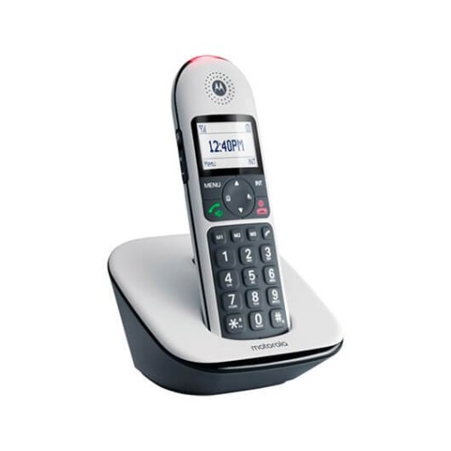 TELEFONO INALAMBRICO DECT DIGITAL MOTOROLA CD5001 BLANCO/ PANTALLA RETROILUMINADA/ TECLAS GRANDES