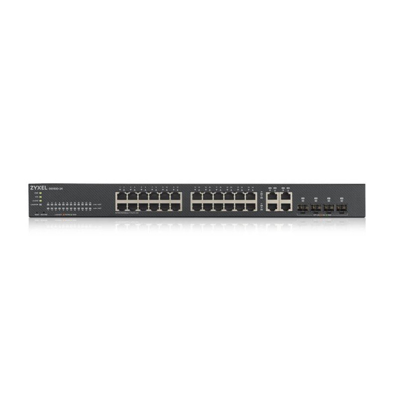 SWITCH 28 PUERTOS ZYXEL SMART MANAGED SERIE GS 24 PUERTOS GIGABIT ETHERNET + 4 PUERTOS SFP