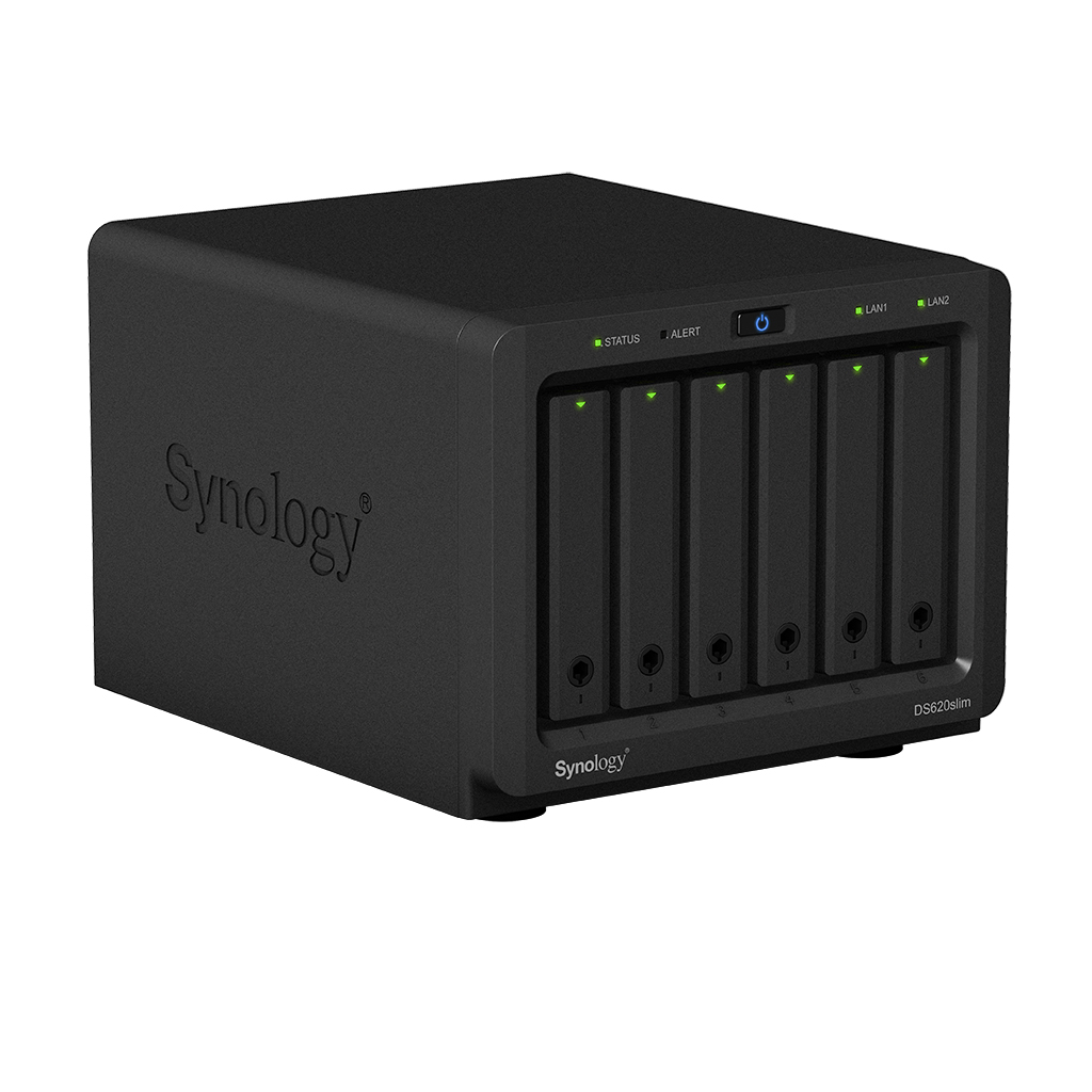 SERVIDOR NAS SYNOLOGY DS620SLIM 6BAY 2.5" 2.0GHZ DC EXT2X GBE 2 X USB 3.0