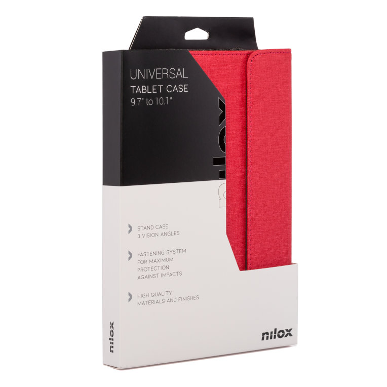 FUNDA TABLET UNIVERSAL NILOX 10.5" ROJA