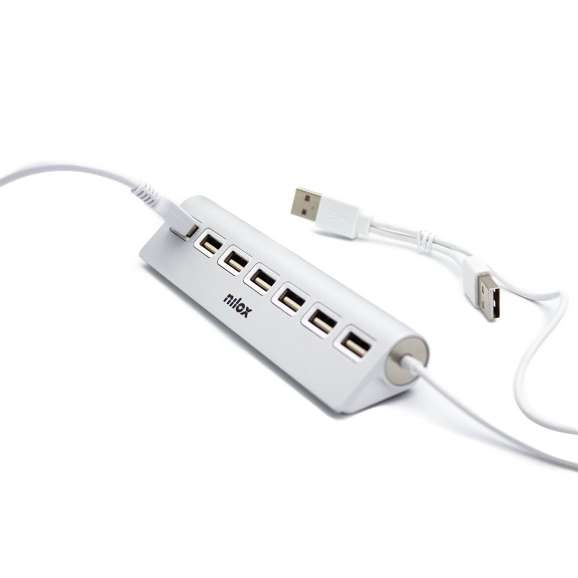 HUB NILOX 7 X USB 2.0 ALUMINIO