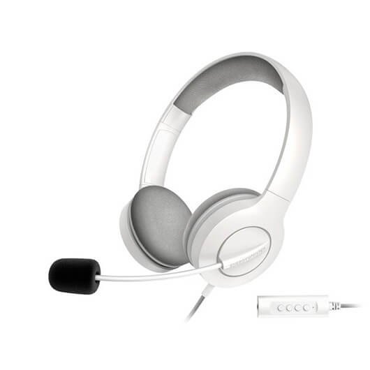 AURICULARES MICRO ENERGY SISTEM OFFICE 3 BLANCO SUPRAURAL/ 40MM/ JACK 3.5MM/ ANTIPOP/ 20HZ/ 32Ohms