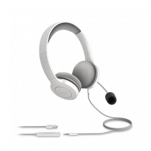 AURICULARES MICRO ENERGY SISTEM OFFICE 3 BLANCO SUPRAURAL/ 40MM/ JACK 3.5MM/ ANTIPOP/ 20HZ/ 32Ohms