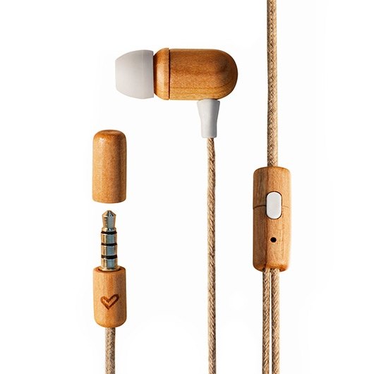 AURICULARES MICRO ENERGY SISTEM ECO CHERRY WOOD ECO CHERRY WOOD/ JACK 3.5MM/ 20Hz/ CABLE 120CM