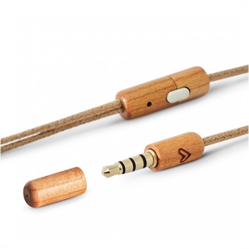 AURICULARES MICRO ENERGY SISTEM ECO CHERRY WOOD ECO CHERRY WOOD/ JACK 3.5MM/ 20Hz/ CABLE 120CM