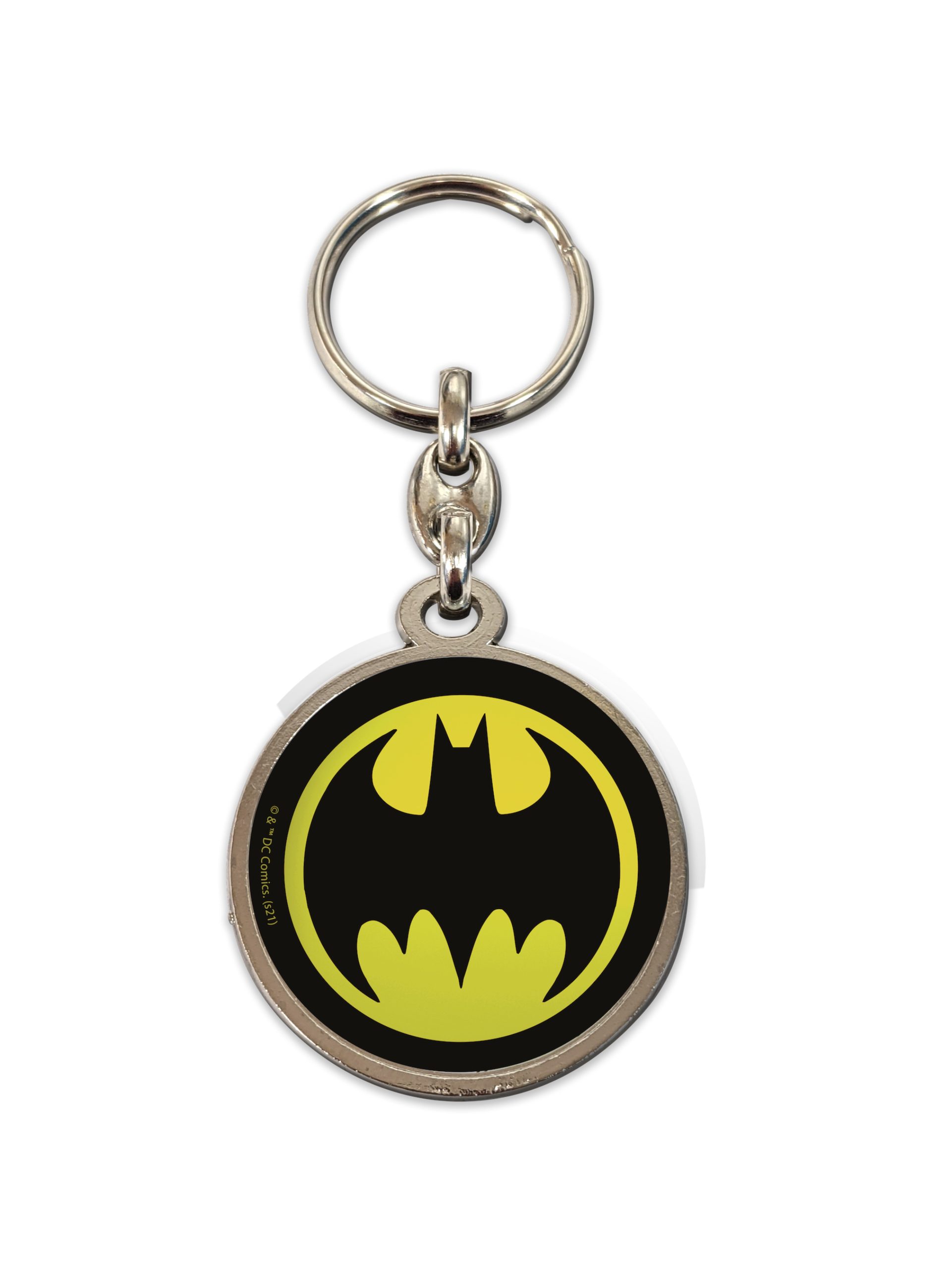 LLAVERO REDONDO METAL SD TOYS LOGO BATMAN UNIVERSO DC