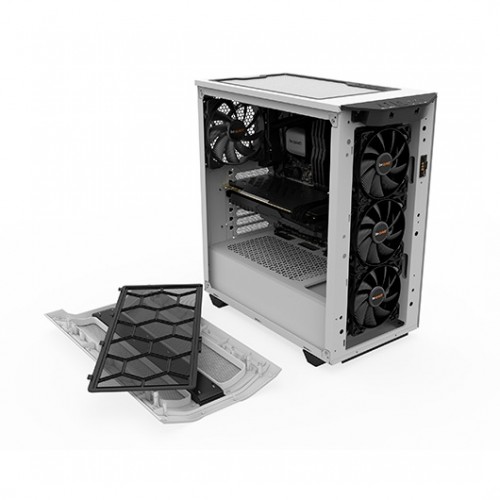 CAJA ORDENADOR GAMING ATX BE QUIET! PURE BASE 500DX WHITE TIRA LED ARGB FRONTAL/ CRISTAL TEMPLADO/ 3X VENTILADOR 140