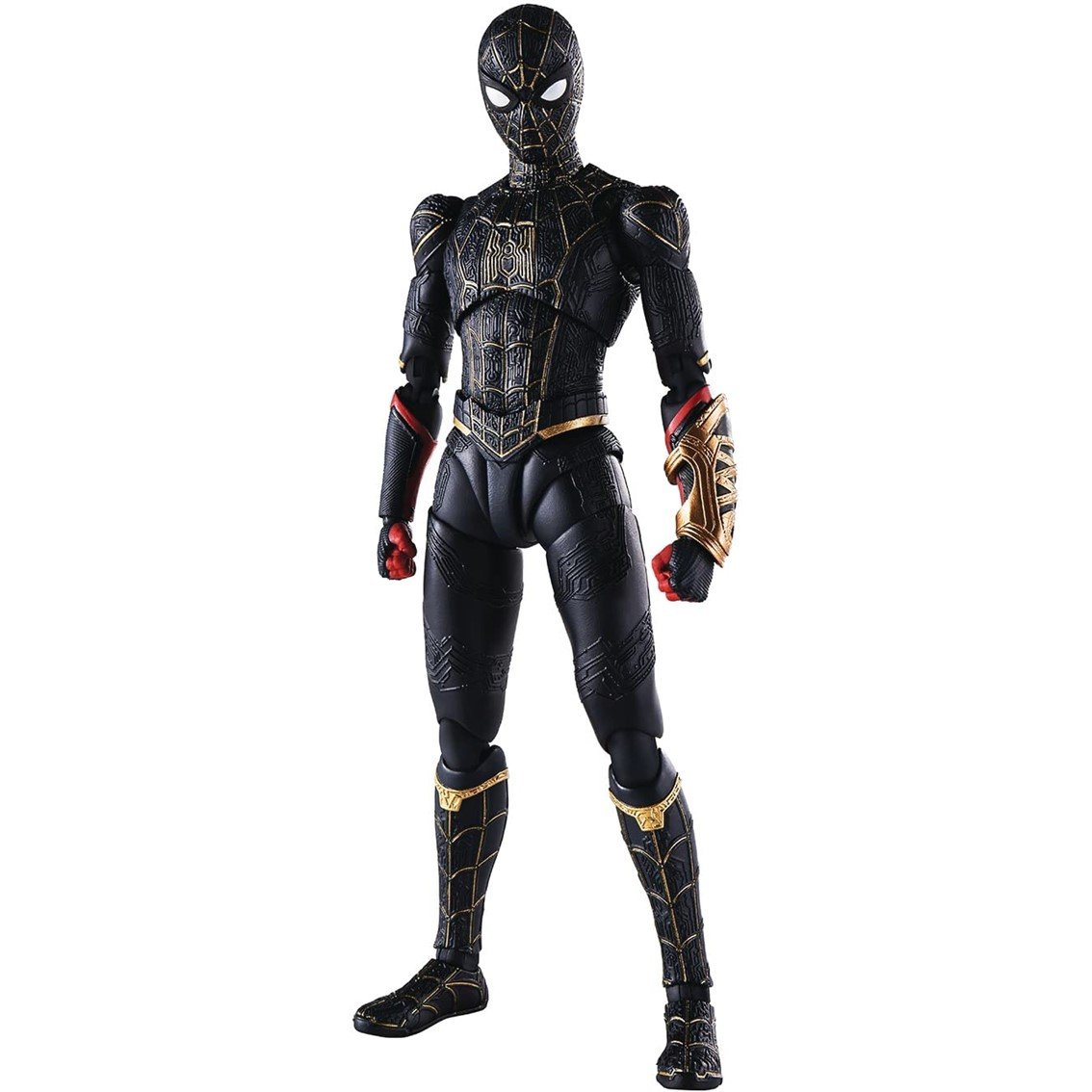 FIGURA TAMASHII NATIONS MARVEL SPIDER-MAN NO WAY HOME SPIDER-MAN TRAJE NEGRO & DORADO SH FIGUARTS