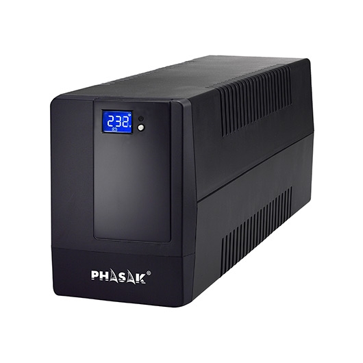 SAI UPS PHASAK 2000VA DISPLAY LCD AVR 4XSCHUKO PH 9420 2KVA