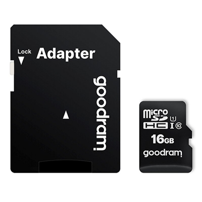 TARJETA DE MEMORIA MICRO SD GOODRAM 16GB M1AA CL10 UHS-I U1 + ADAPTADOR