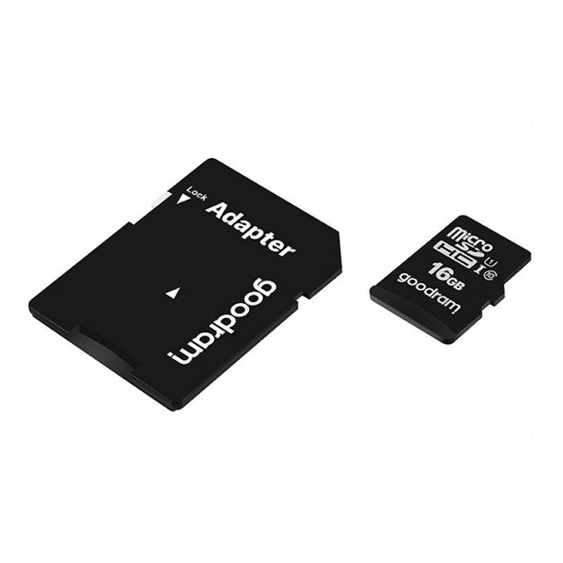TARJETA DE MEMORIA MICRO SD GOODRAM 16GB M1AA CL10 UHS-I U1 + ADAPTADOR