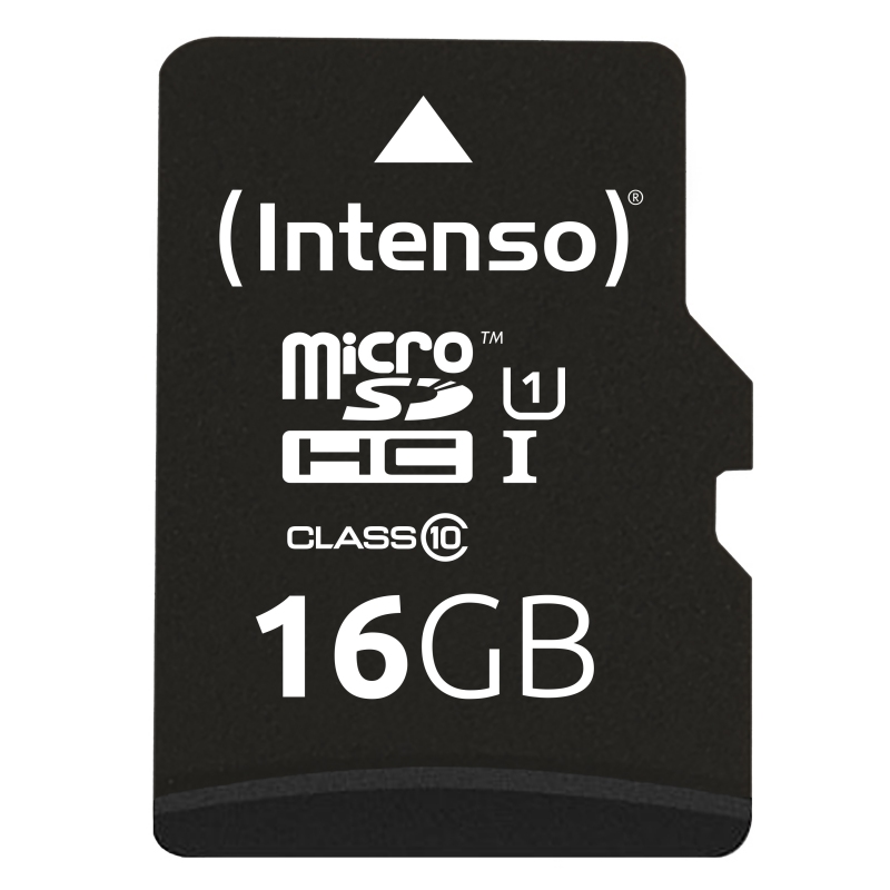 TARJETA MEMORIA MICRO SD INTENSO 16GB UHS-I CL10 + ADAPTADOR SD