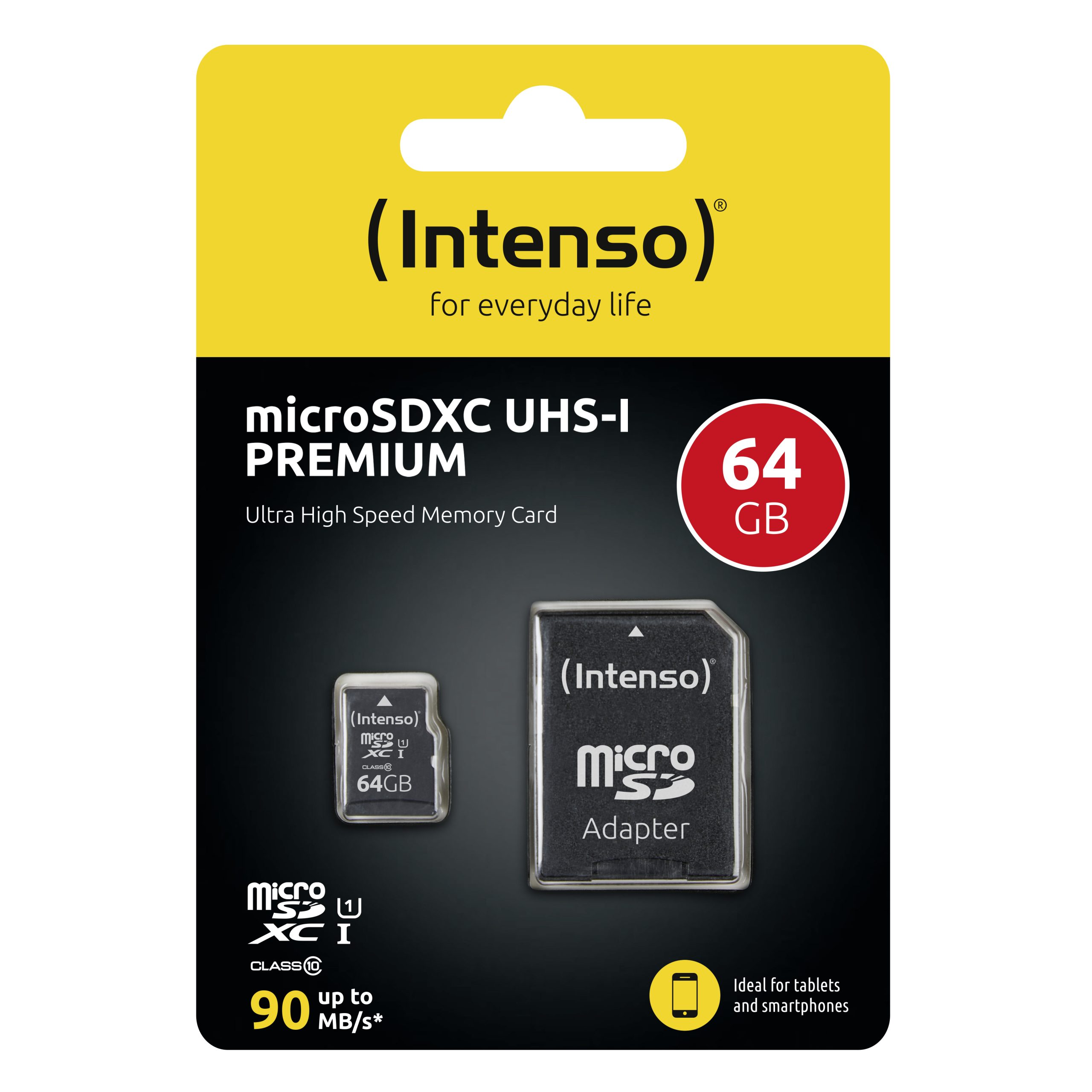 TARJETA MEMORIA MICRO SD INTENSO 64GB UHS-I CL10 + ADAPTADOR SD