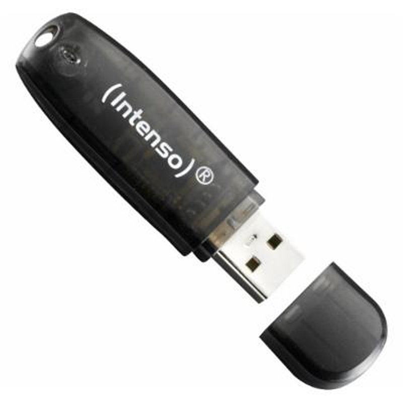 MEMORIA USB 2.0 INTENSO RAINBOW 16GB NEGRO