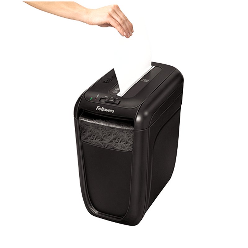 DESTRUCTORA DE PAPEL FELLOWES 60CS CORTE EN PARTICULA 4X40MM / 22 LITROS