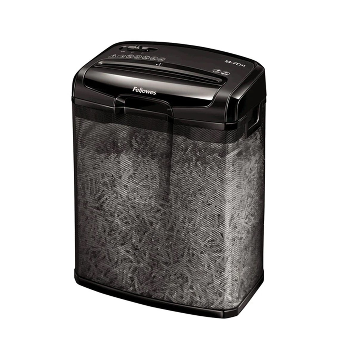 DESTRUCTORA DE PAPEL FELLOWES M-7CM CORTE EN PARTICULA 4X35MM / 13 LITROS