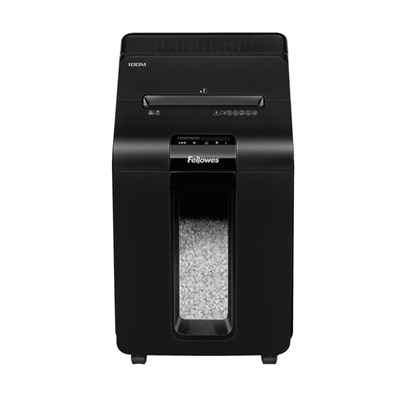 DESTRUCTORA DE PAPEL FELLOWES AUTOMAX 100M CORTE EN PARTICULA 4X10MM / 23 LITROS