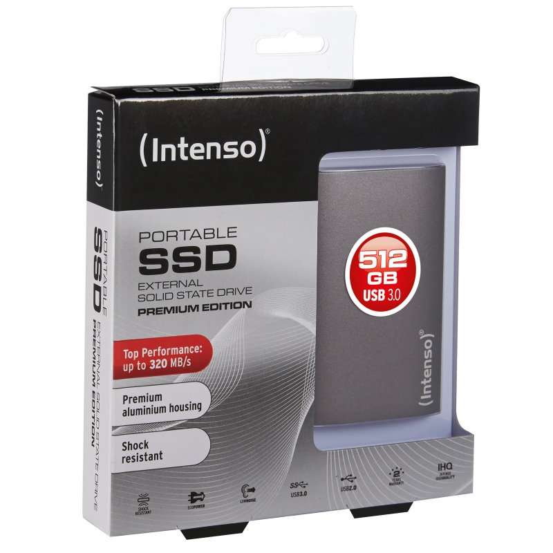 DISCO DURO EXTERNO SOLIDO SSD INTENSO 512GB PREMIUM EDITION 1.8"