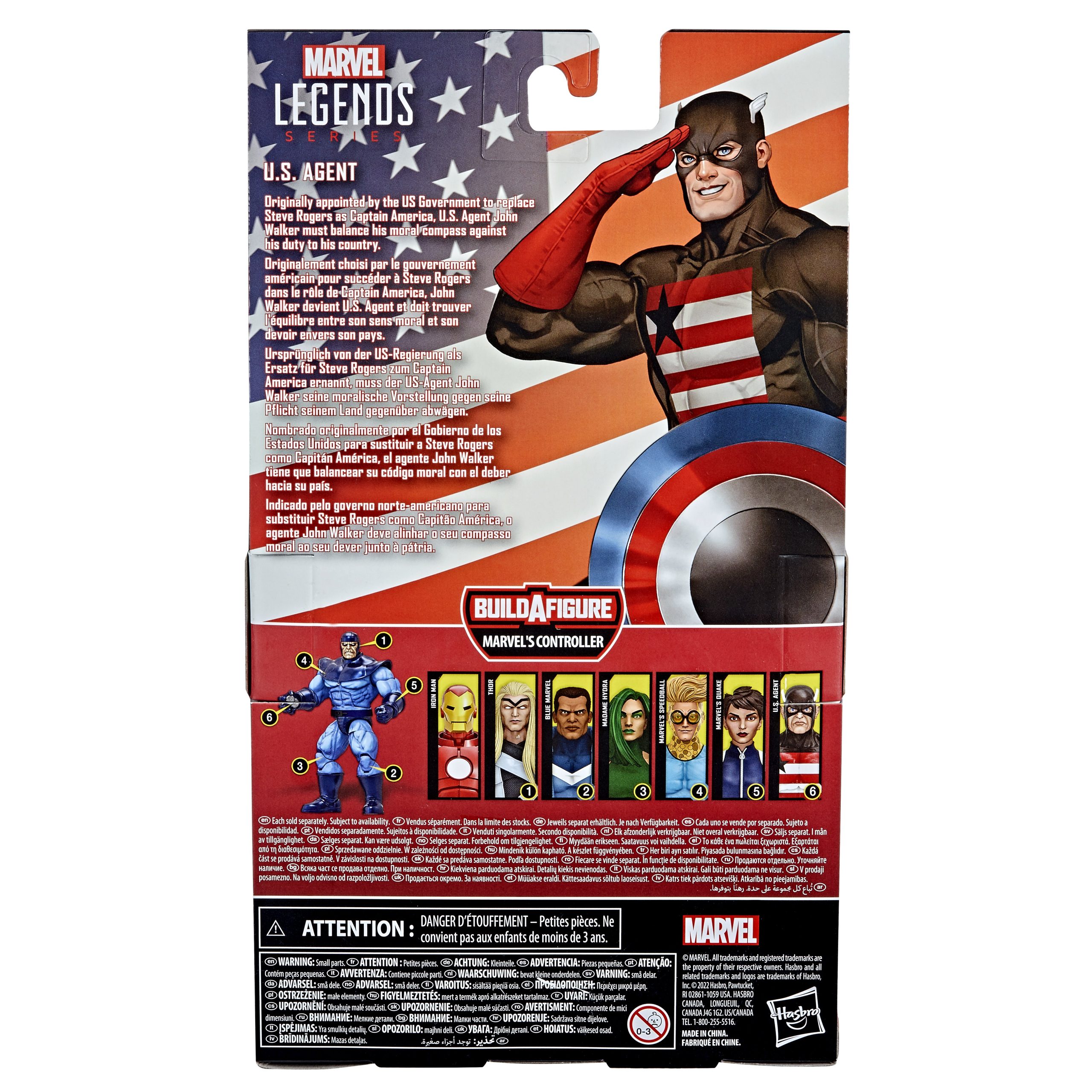 FIGURA HASBRO MARVEL LEGENDS US AGENT 15 CM
