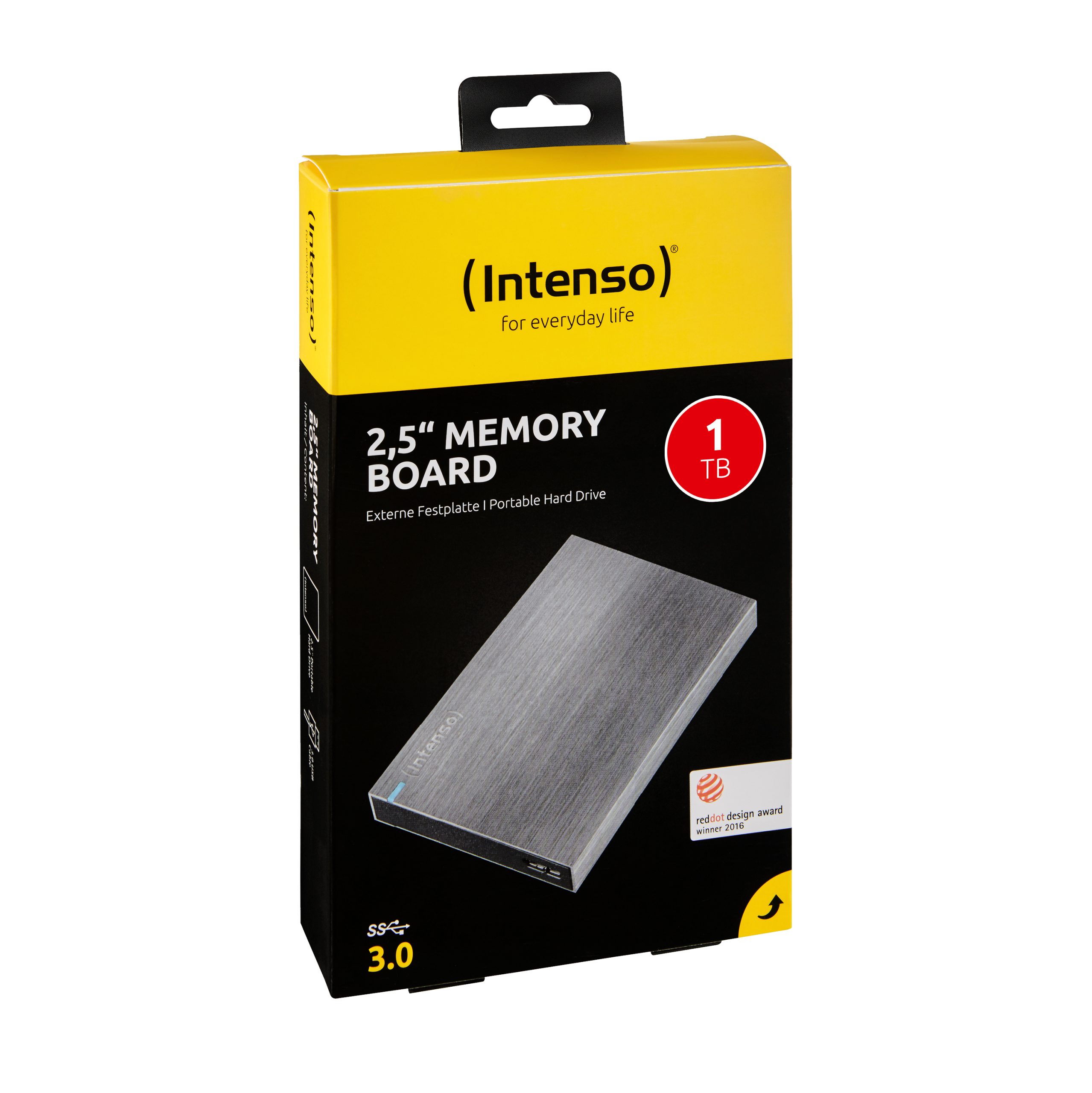 DISCO DURO EXTERNO HDD INTENSO 1TB 2.5" USB 3.0 ALUMINIO