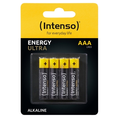 PACK DE PILAS ALCALINAS INTENSO ENERGY ULTRA AAA LR03 4 UNIDADES