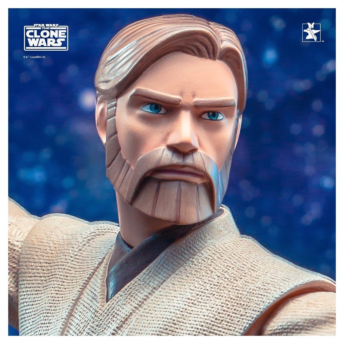 FIGURA BUSTO DIAMOND SELECT TOYS STAR WARS THE CLONE WARS OBI WAN 1/7 ESCALA 15 CM RESINA