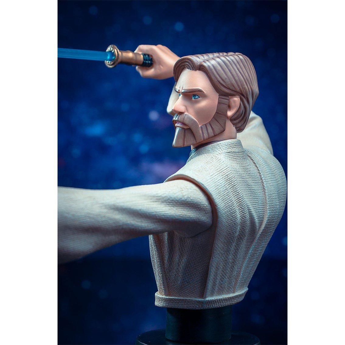 FIGURA BUSTO DIAMOND SELECT TOYS STAR WARS THE CLONE WARS OBI WAN 1/7 ESCALA 15 CM RESINA