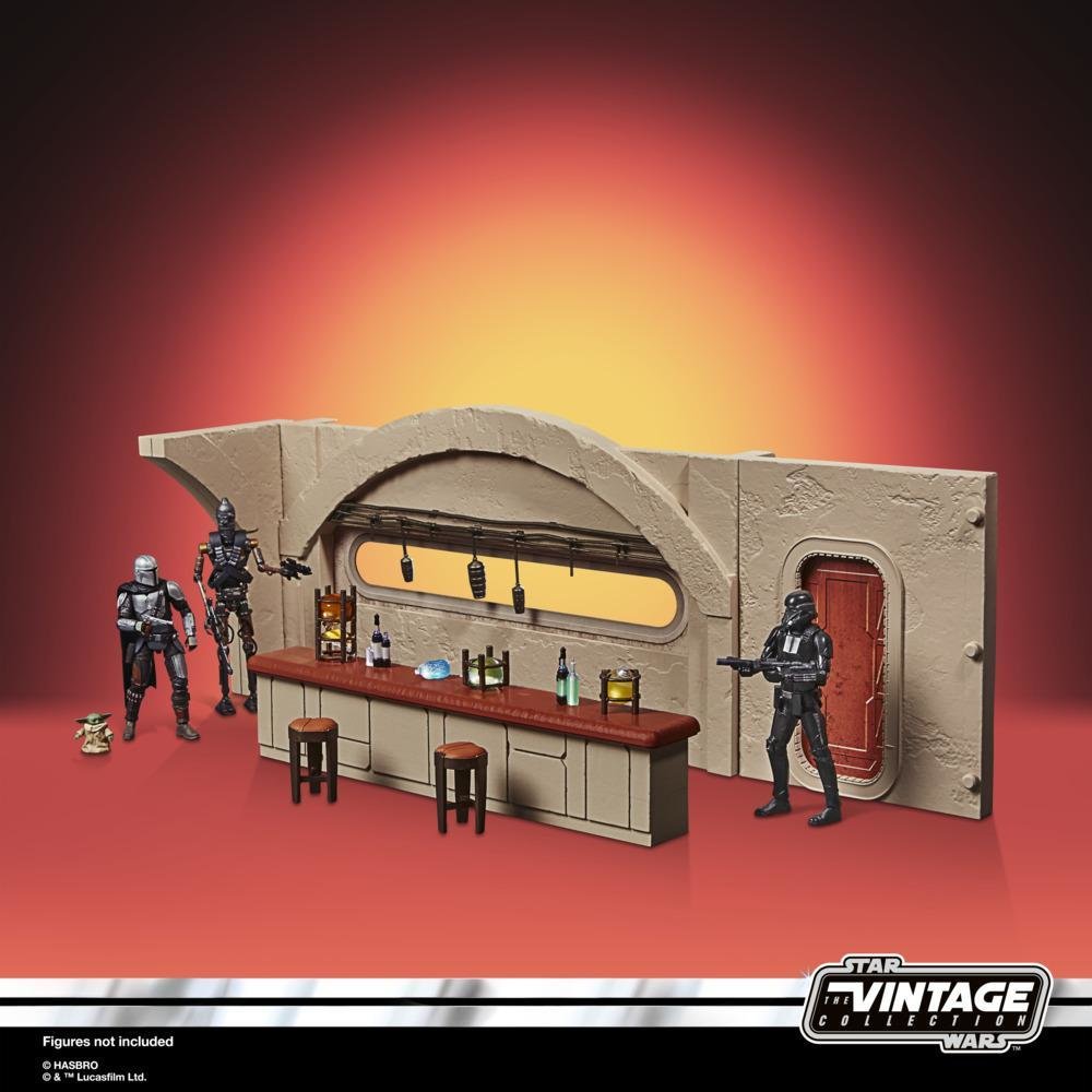 SET NEVARRO CANTINA + FIGURA HASBRO 9,5 CM DEATH TROOPER THE MANDALORIAN STAR WARS VINTAGE F39025